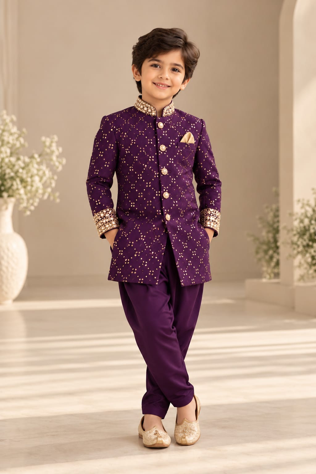 Pre Order: The Purple Maharaja Sherwani