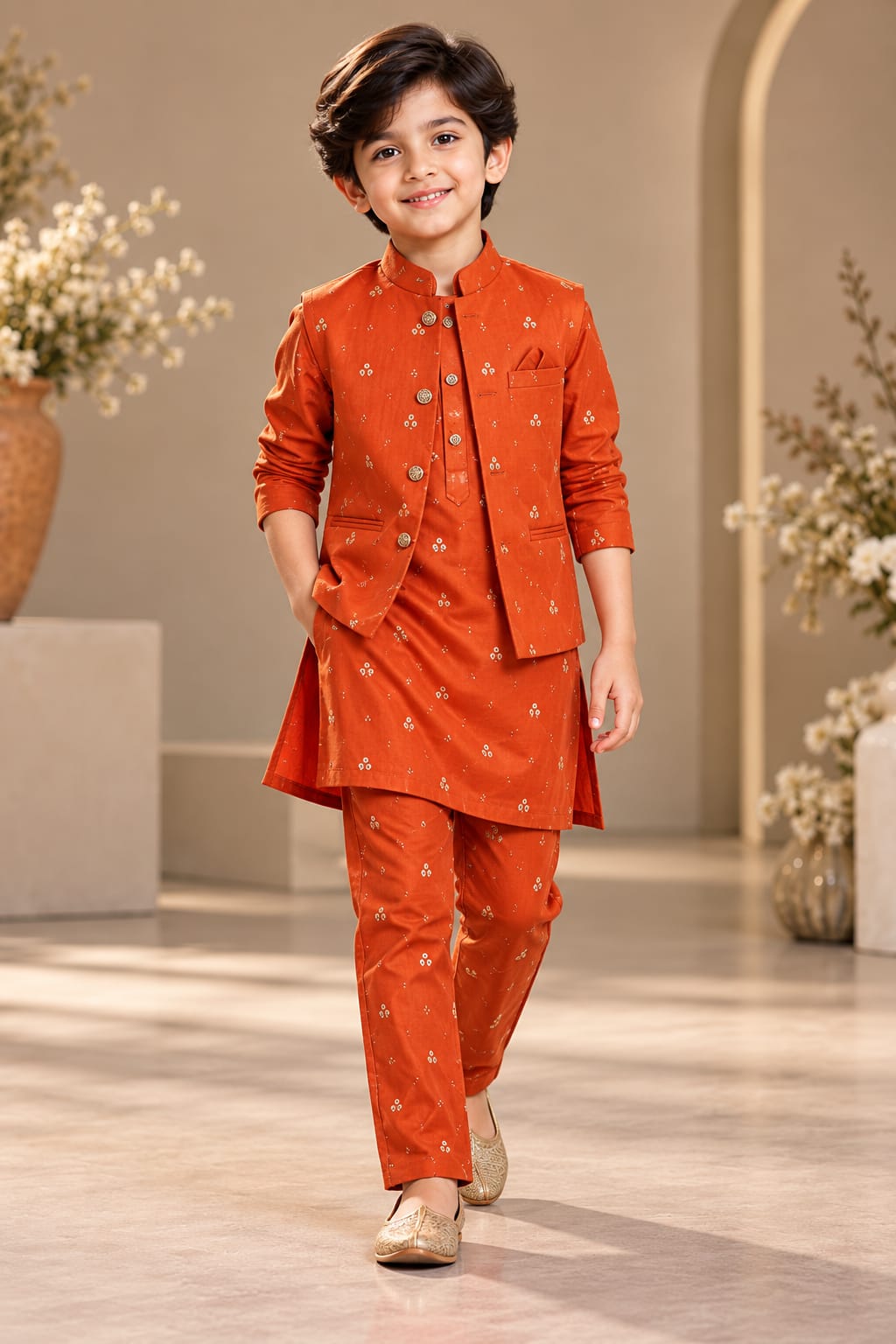 Pre Order: Terracotta Royale Kurta Set