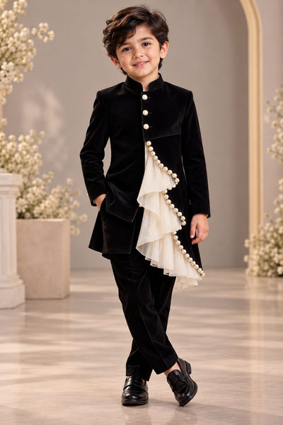 Pre Order: The Black Pearl Prince Sherwani