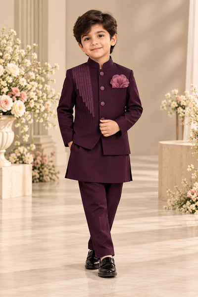 Pre Order: Burgundy Royale Kurta Set
