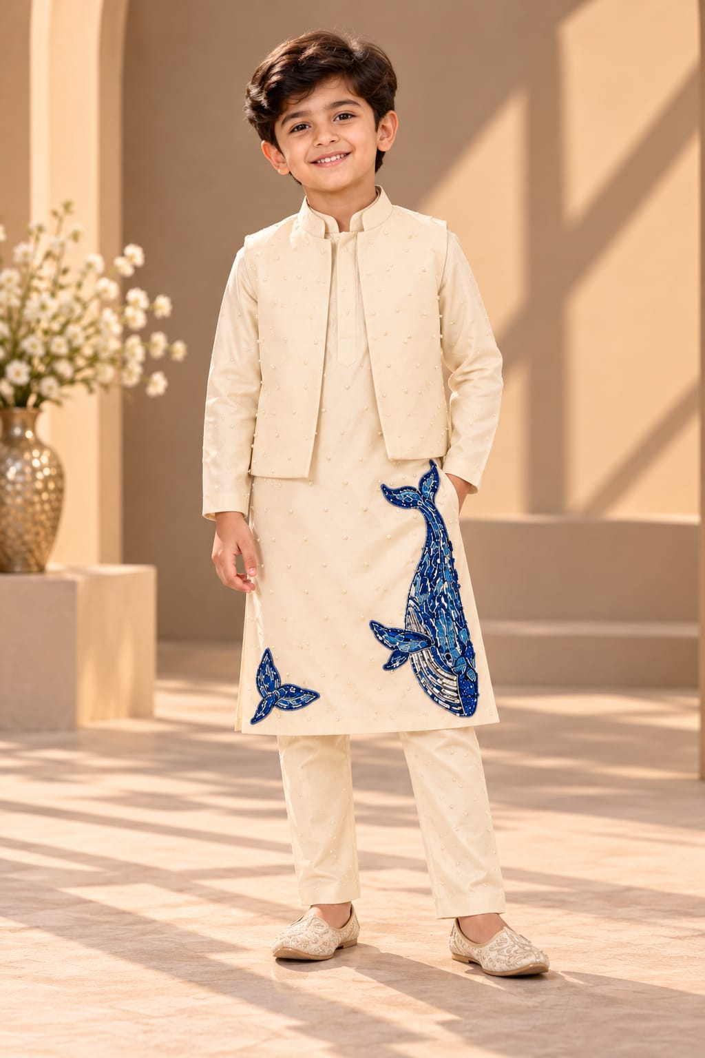 Pre Order: Neel Sagar Prince Kurta Set