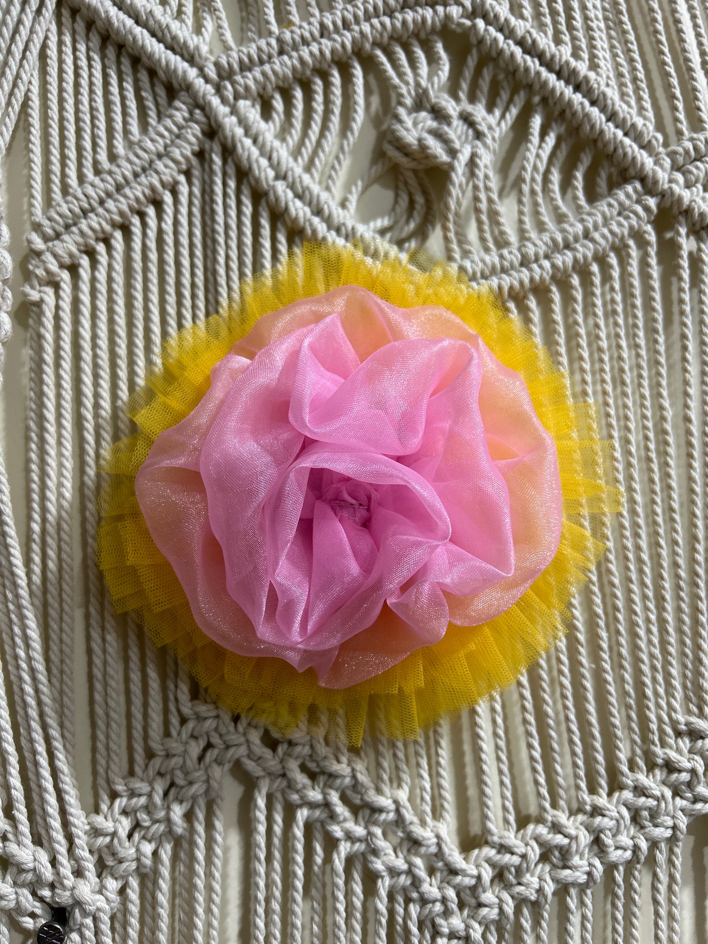 Organza Ruffle Hair Clip