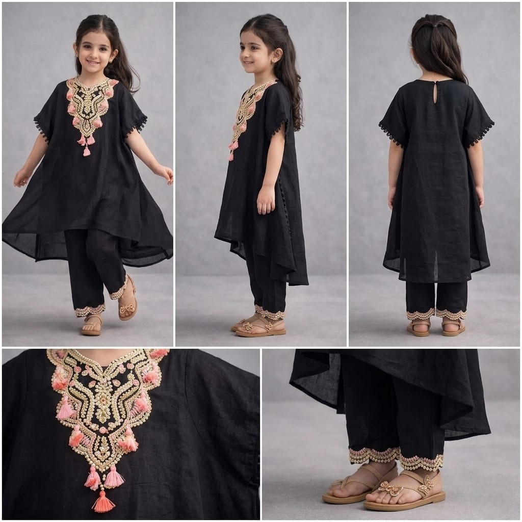 Pre Order: Noor Noir Kurta Set