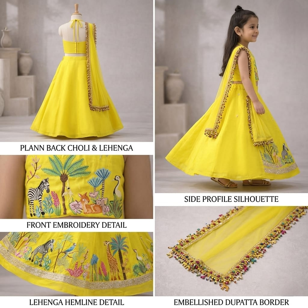 Pre Order: Jungle Jashn Lehenga Set