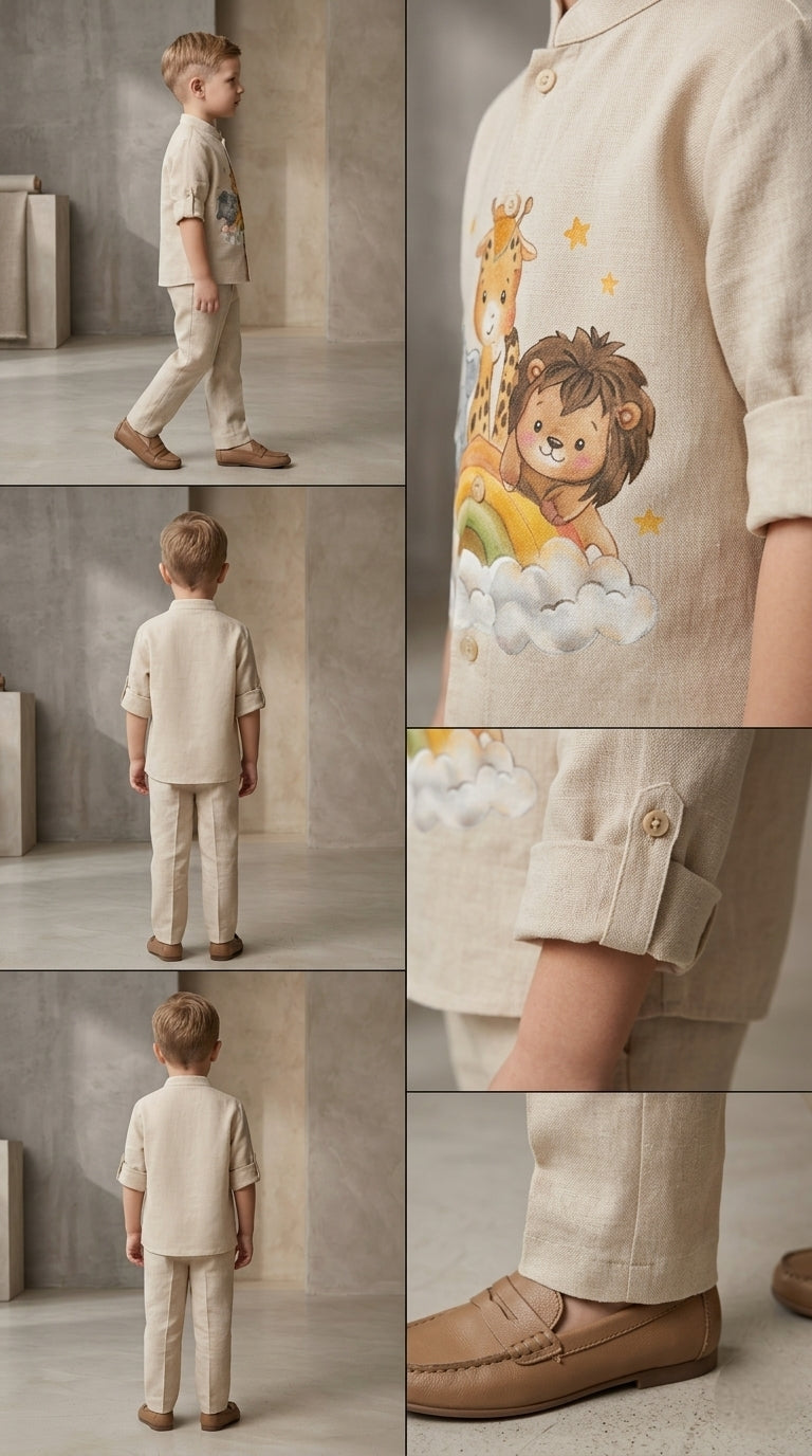 Pre Order: Safari Rainbow Prince Coord Set