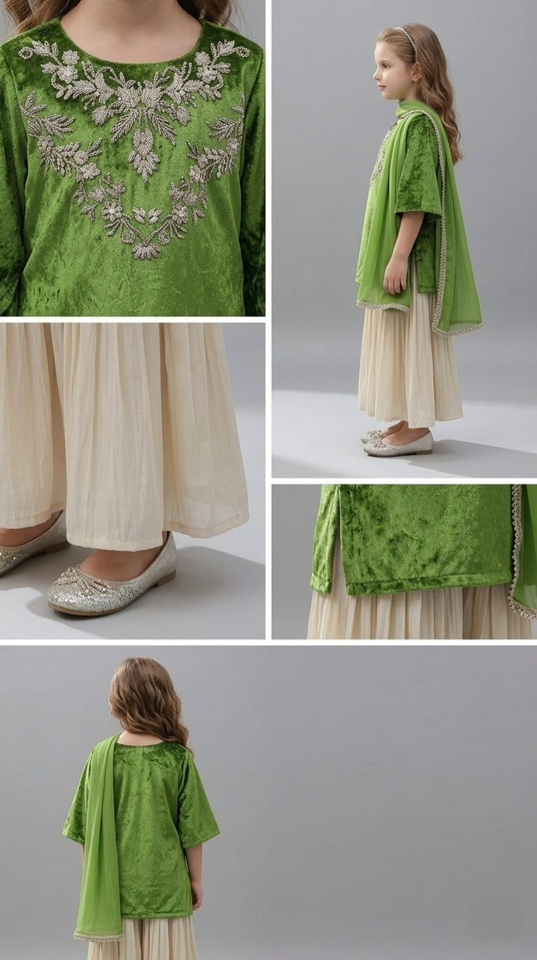 Pre Order: Emerald Grace Palazzo Set