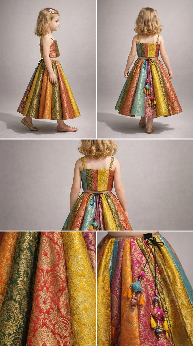 Pre Order: Royal Rangoli Lehenga