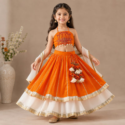 Pre Order : Kesariya Noor Lehenga Set