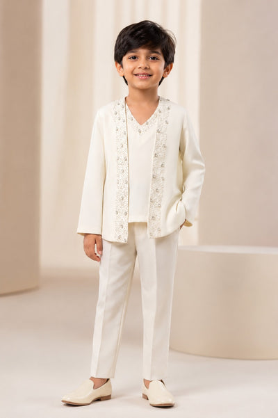 The Pearl Lapel Indo-Western Set