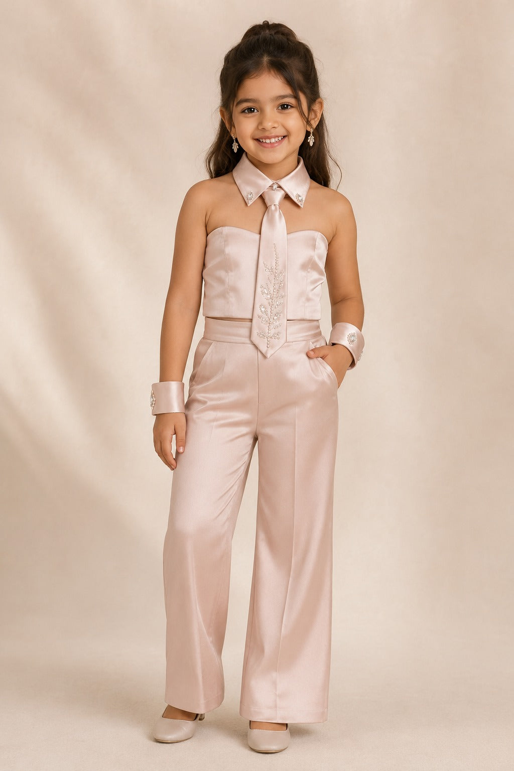 The Little Boss Satin Co-ord