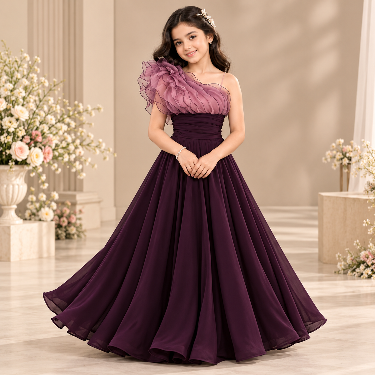 Pre Order: Plum Royale Gown