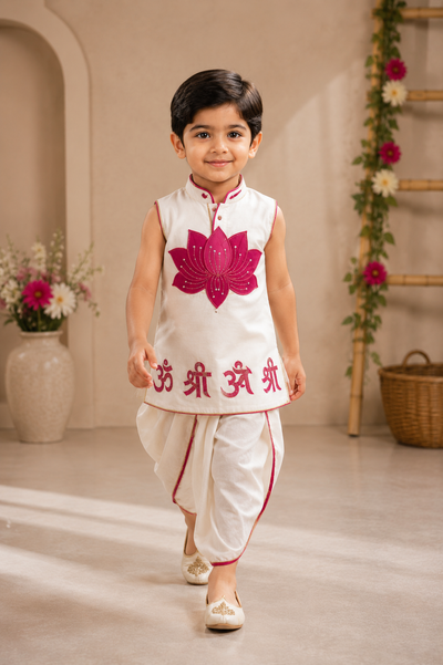 Pre Order: Lotus Bliss Dhoti Set