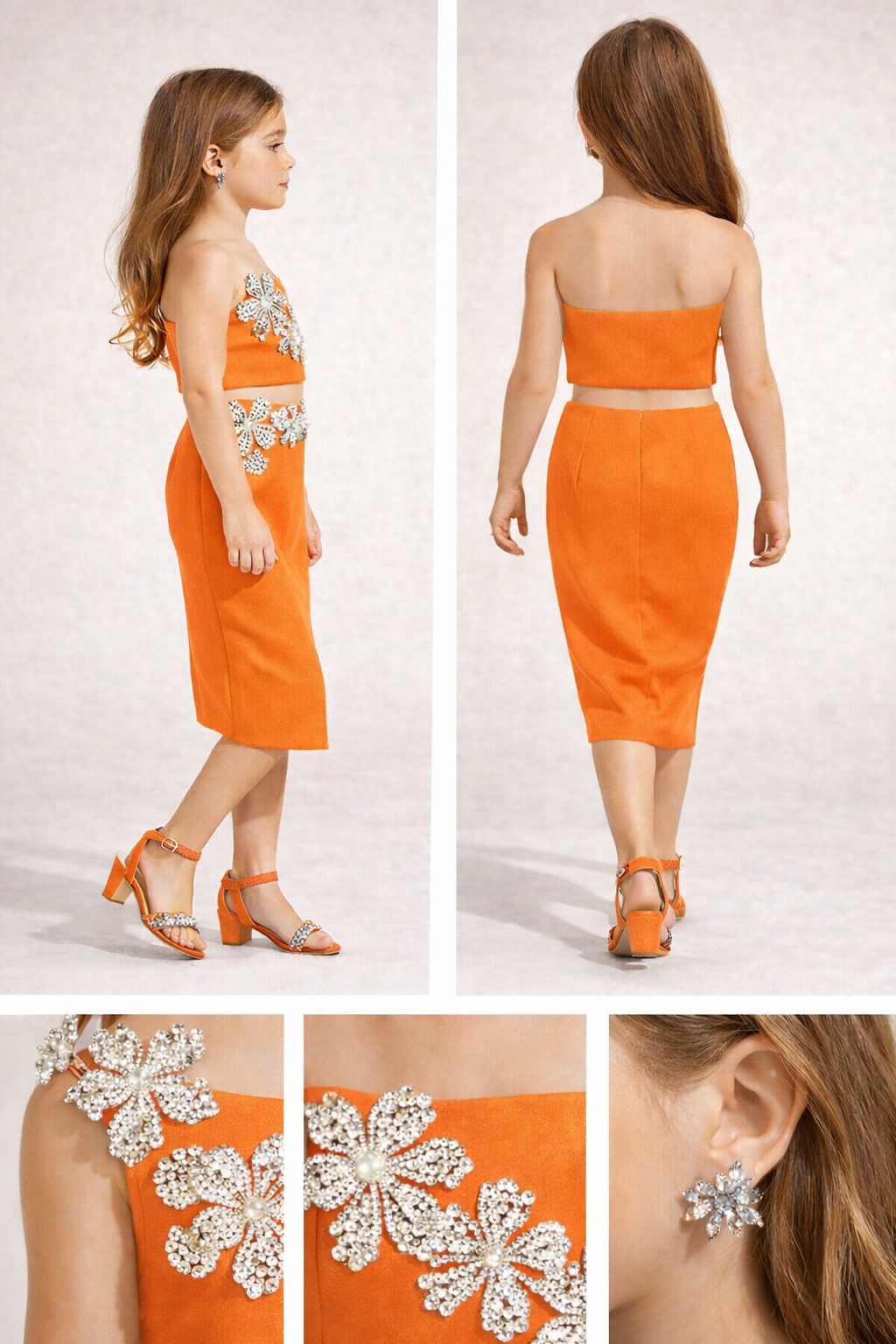 Pre Order: Orange Crystal Blossom Set
