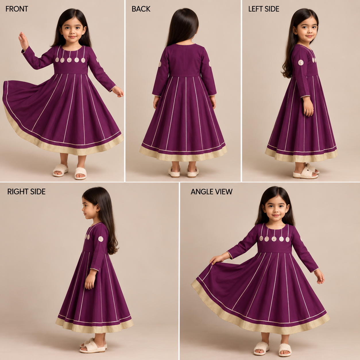 Pre Order:Malika Wine Anarkali Set