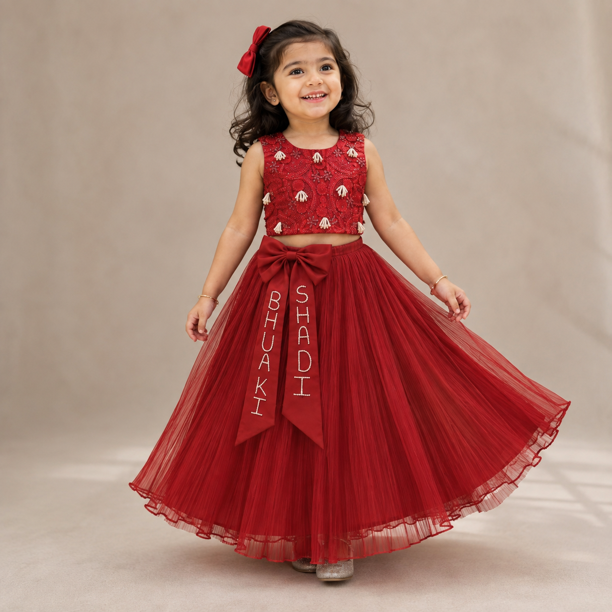 Pre Order: Scarlet Princess Lehenga Set