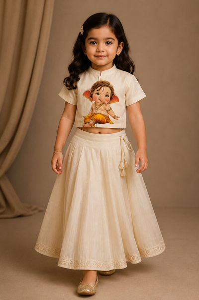 Pre Order : Bal Ganesha Leela Lehenga