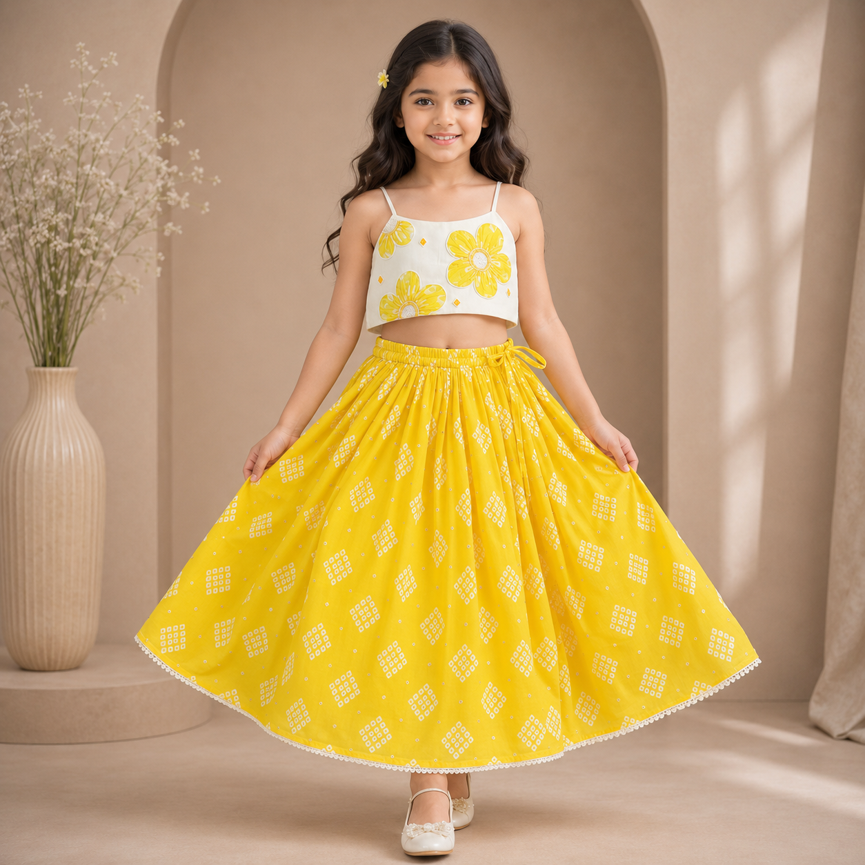 Pre Order: Sunflower Bloom Lehenga