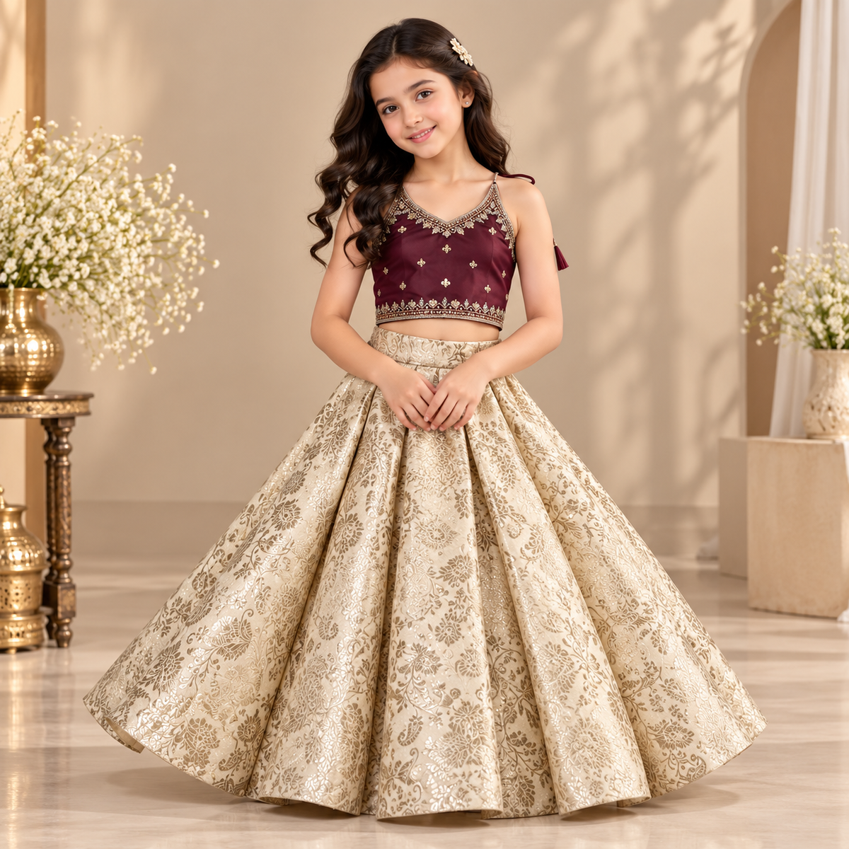 Pre Order: Pearl Maharani Lehenga