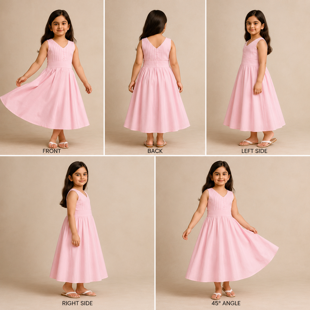 Pre Order: Pink Cotton Dress