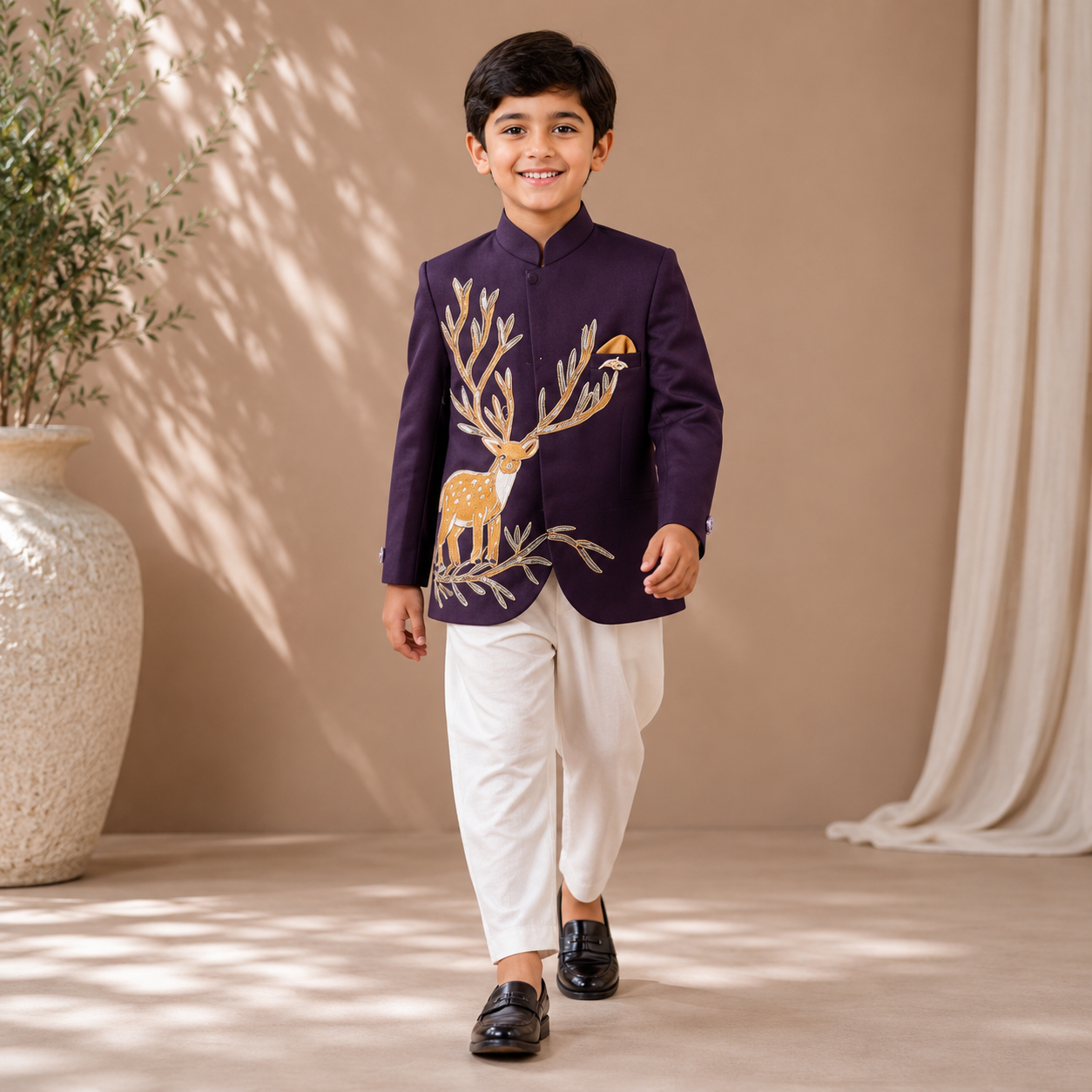 Pre Order: Plum Royale Stag Suit