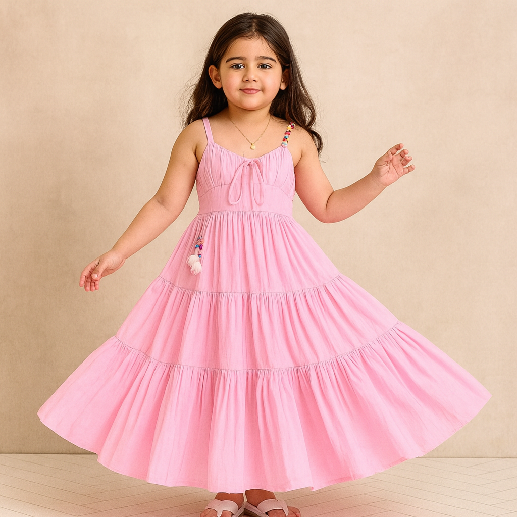 Pre Order: Baby Pink Cotton Dress