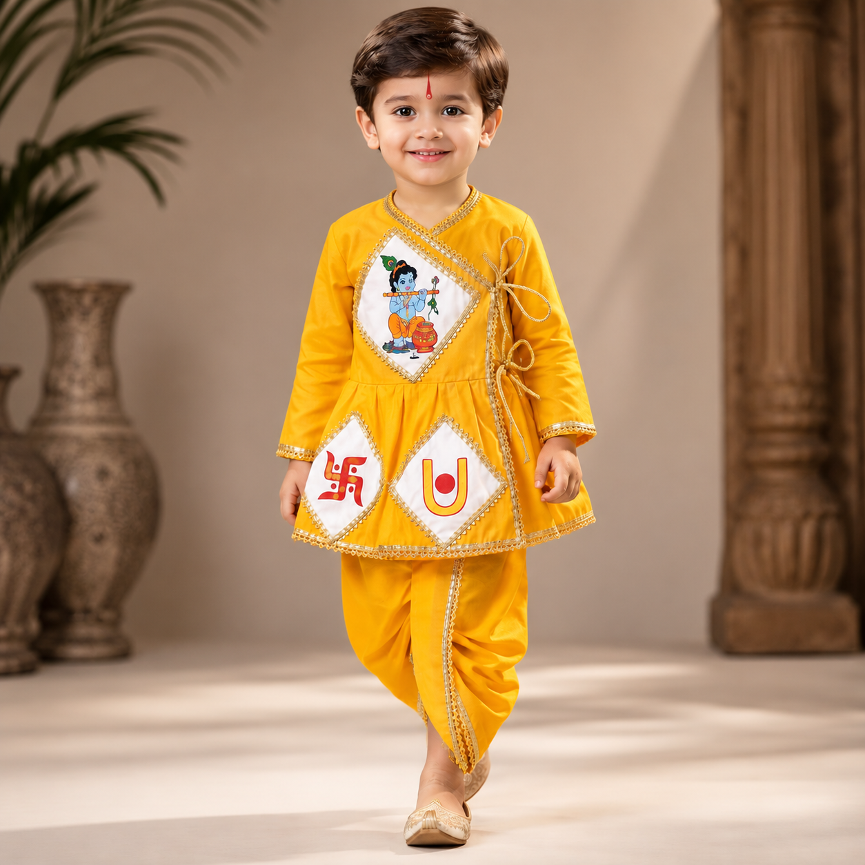 Pre Order: Bal Gopal Pitambar Set