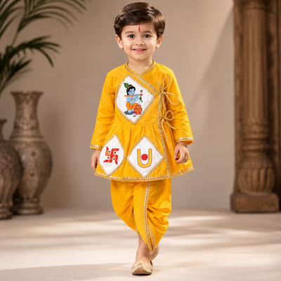 Pre Order: Bal Gopal Pitambar Set