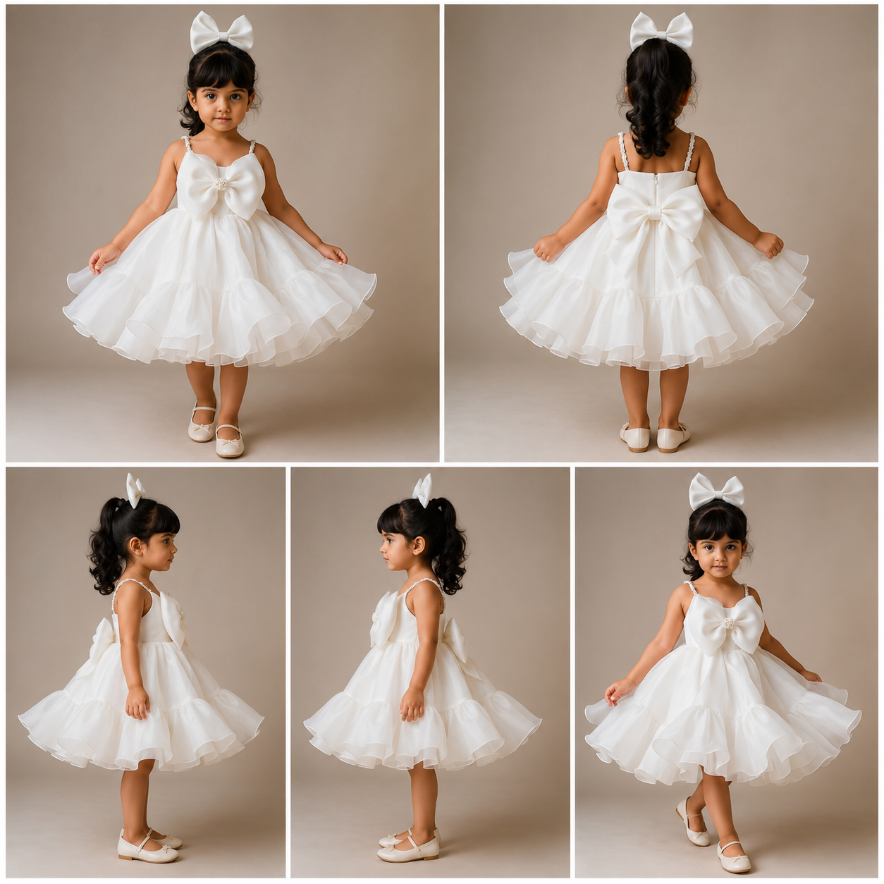 Pre Order: Eva Pearl Organza Dress
