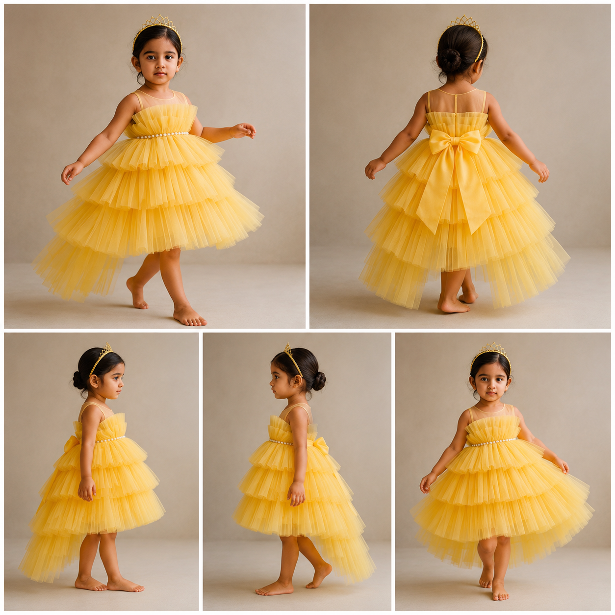 Pre Order: Finn Yellow Net Dress