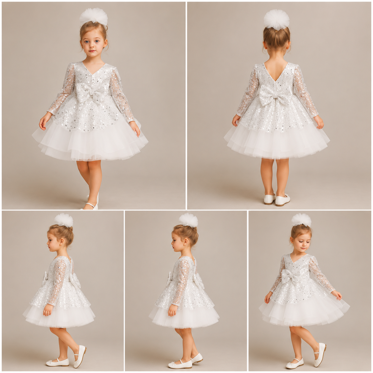 Pre Order: Sequins Bow Net Dress
