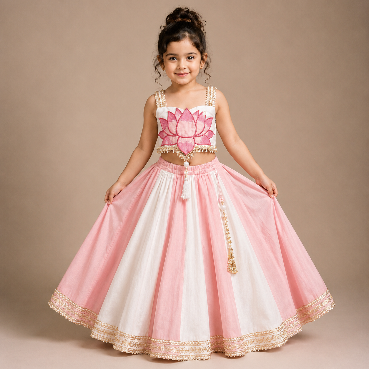 Pre Order: Radha Kamal Lehenga Set