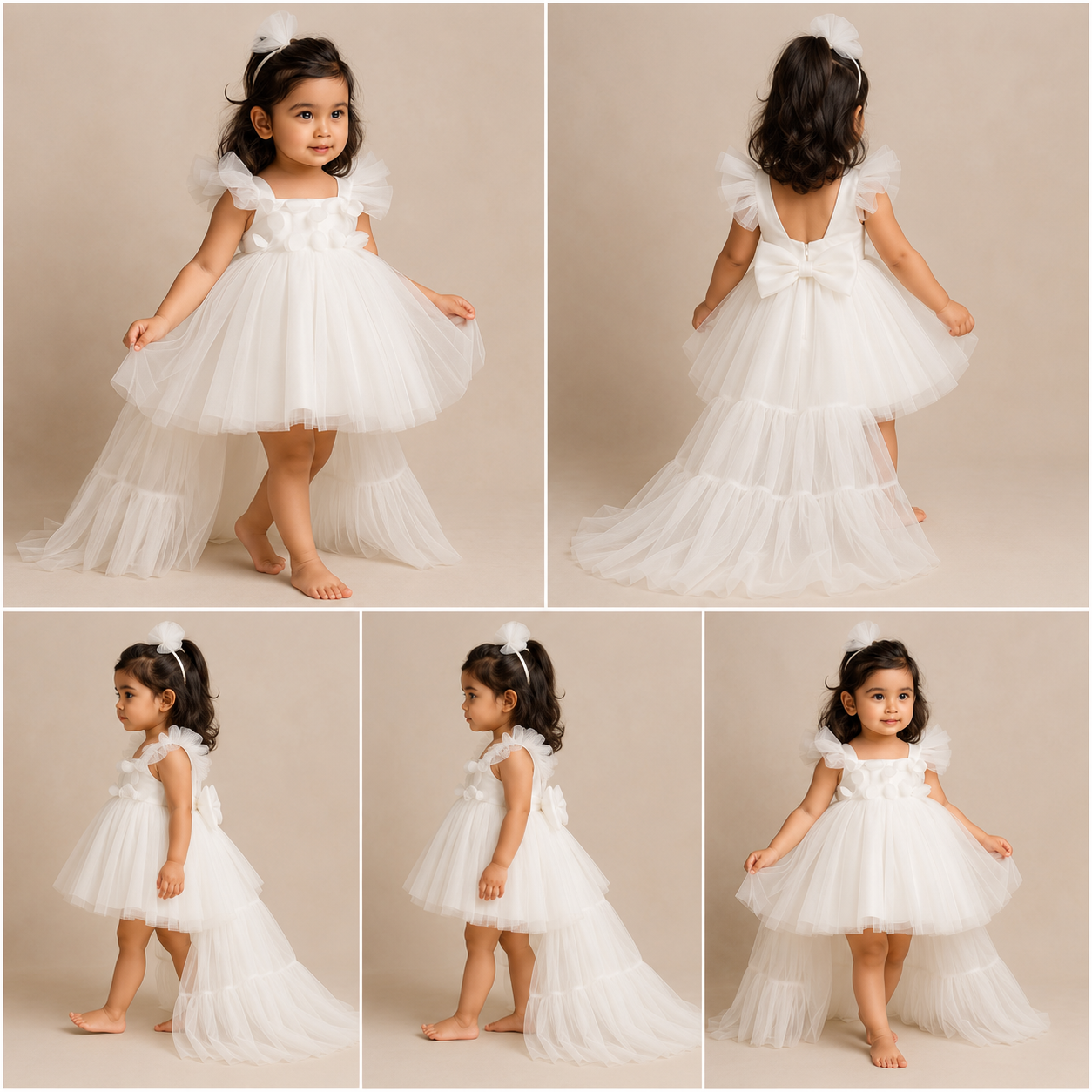 Pre Order: Hazel White Net Dress
