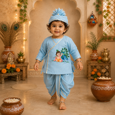 Pre Order: Little Gopal Dhoti Set