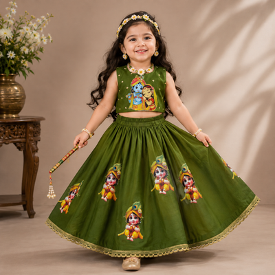 Pre Order : Kanha Ki Leela Lehenga