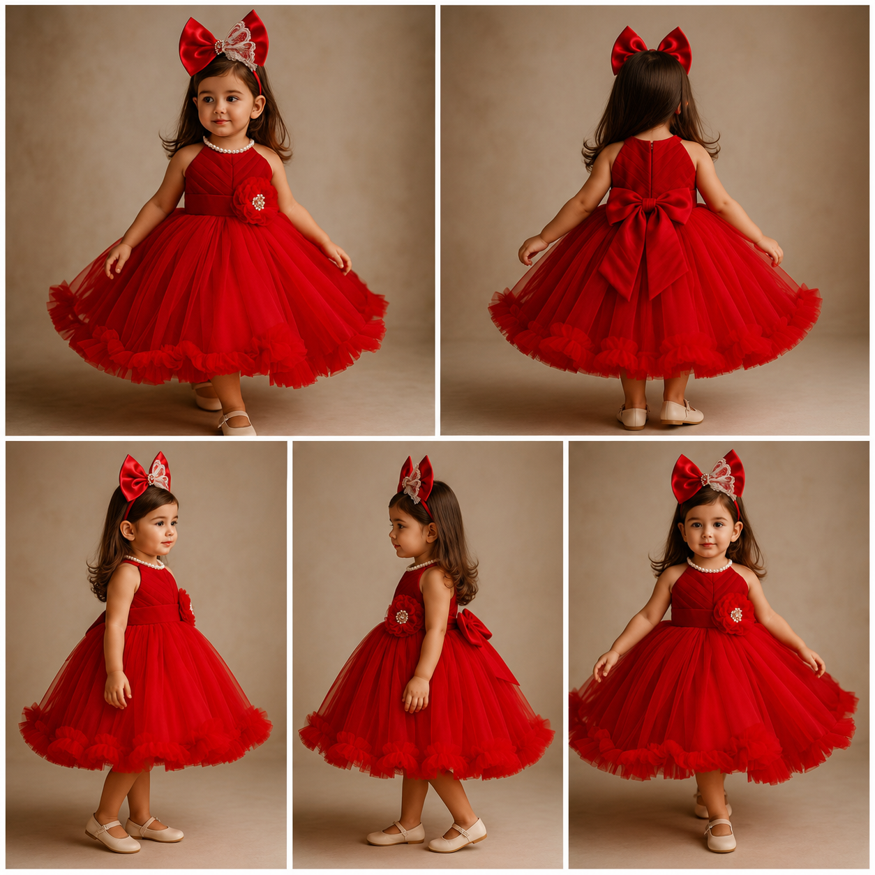Pre Order: Zayn Red Net Dress