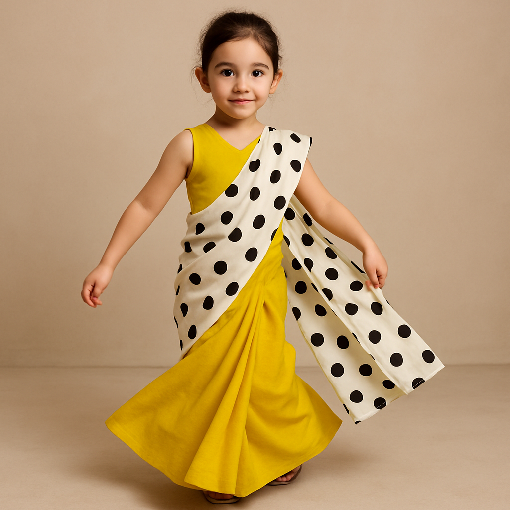 Pre Order: Sunshine Polka Saree