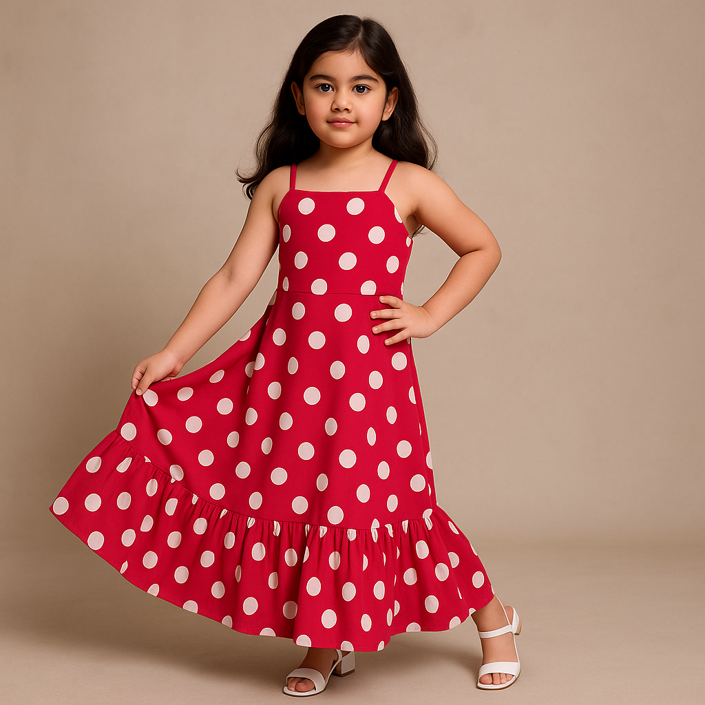 Pre Order: Red Printed Dress