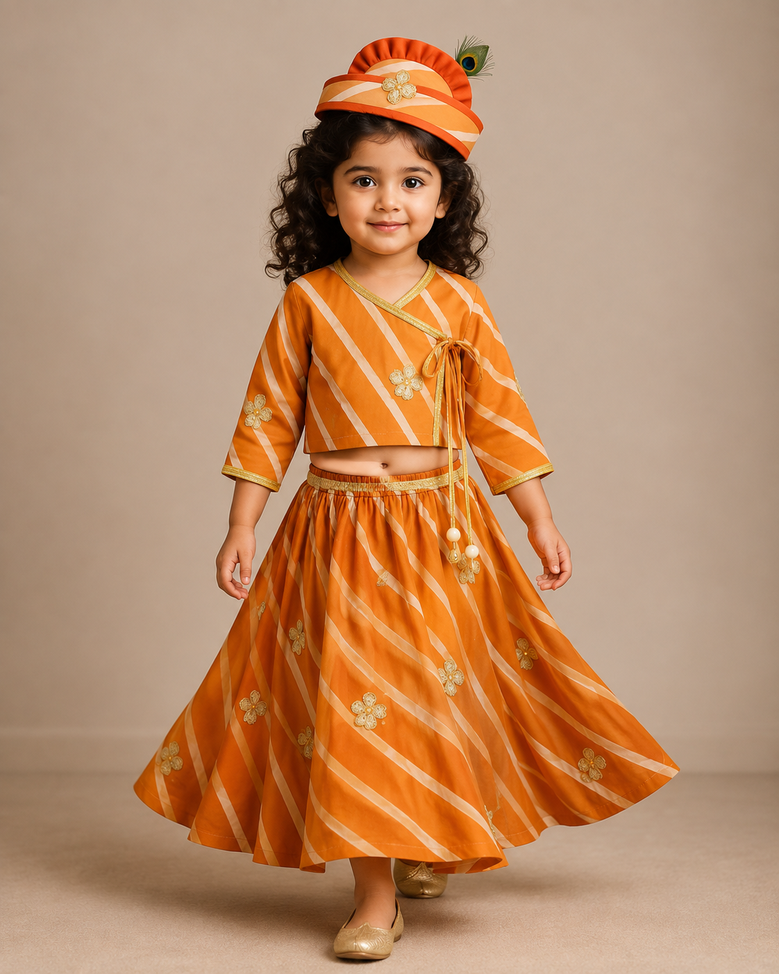 Pre Order: Radha Basanti Lehenga Set