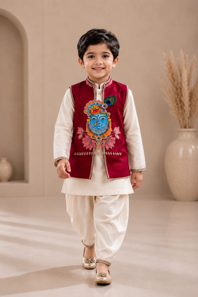 Pre Order: Krishna Royale Kurta Set