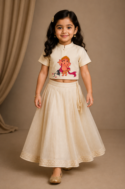 Pre Order : Mangal Ganesha Lehenga