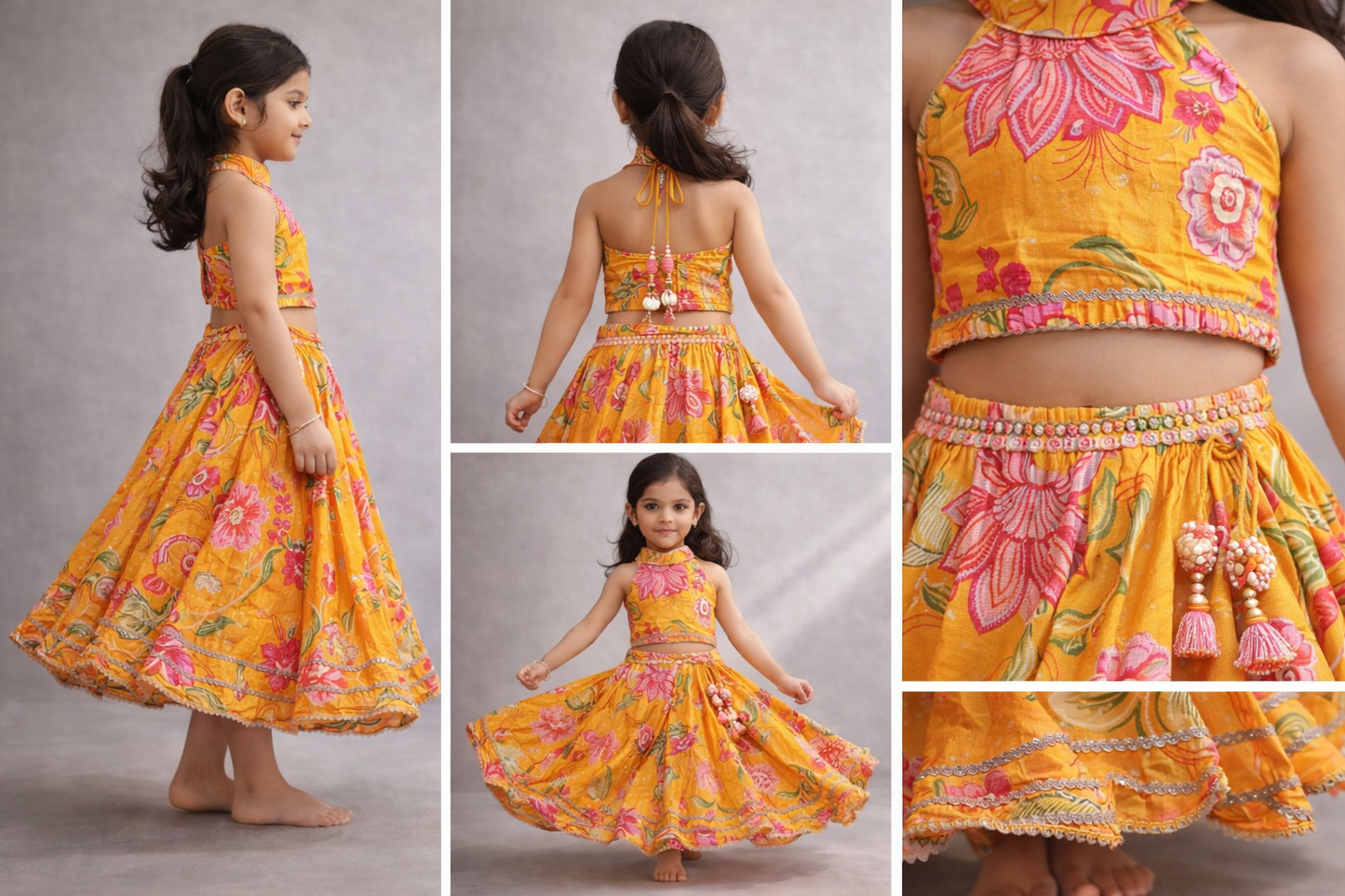 Pre Order: Surya Pushp Ensemble Lehenga Set