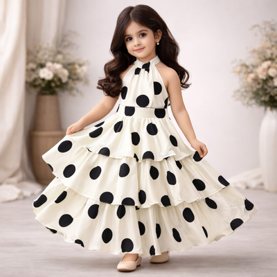 Pre Order: Polka Elegance Gown