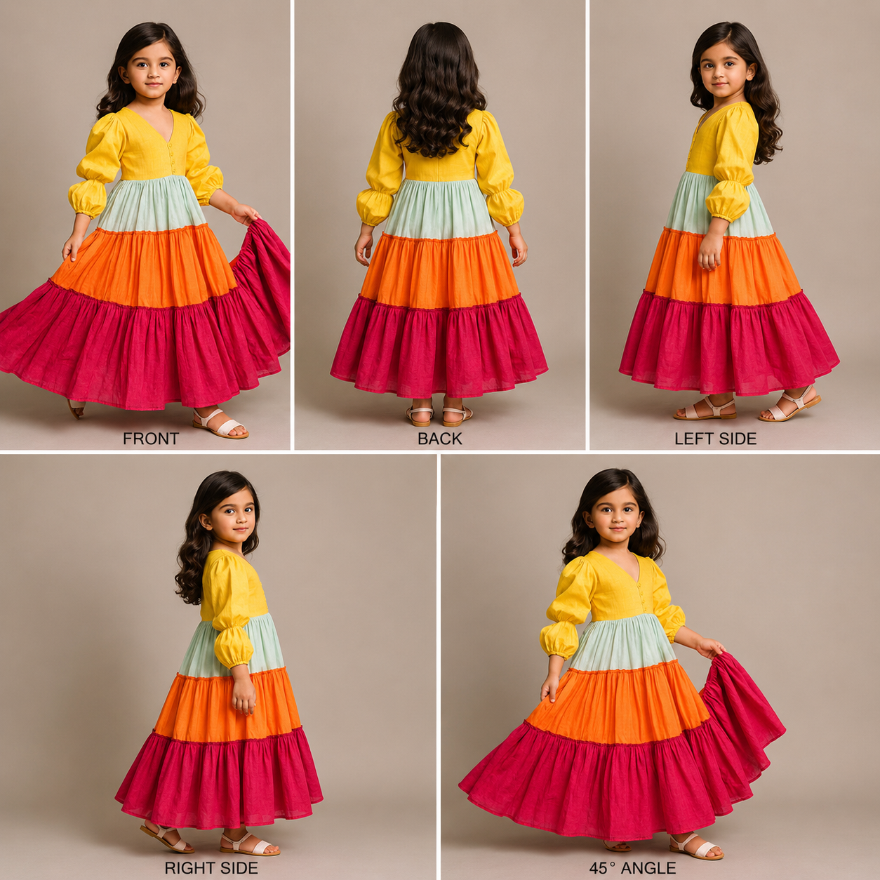 Pre Order: Multicolour Cotton Dress