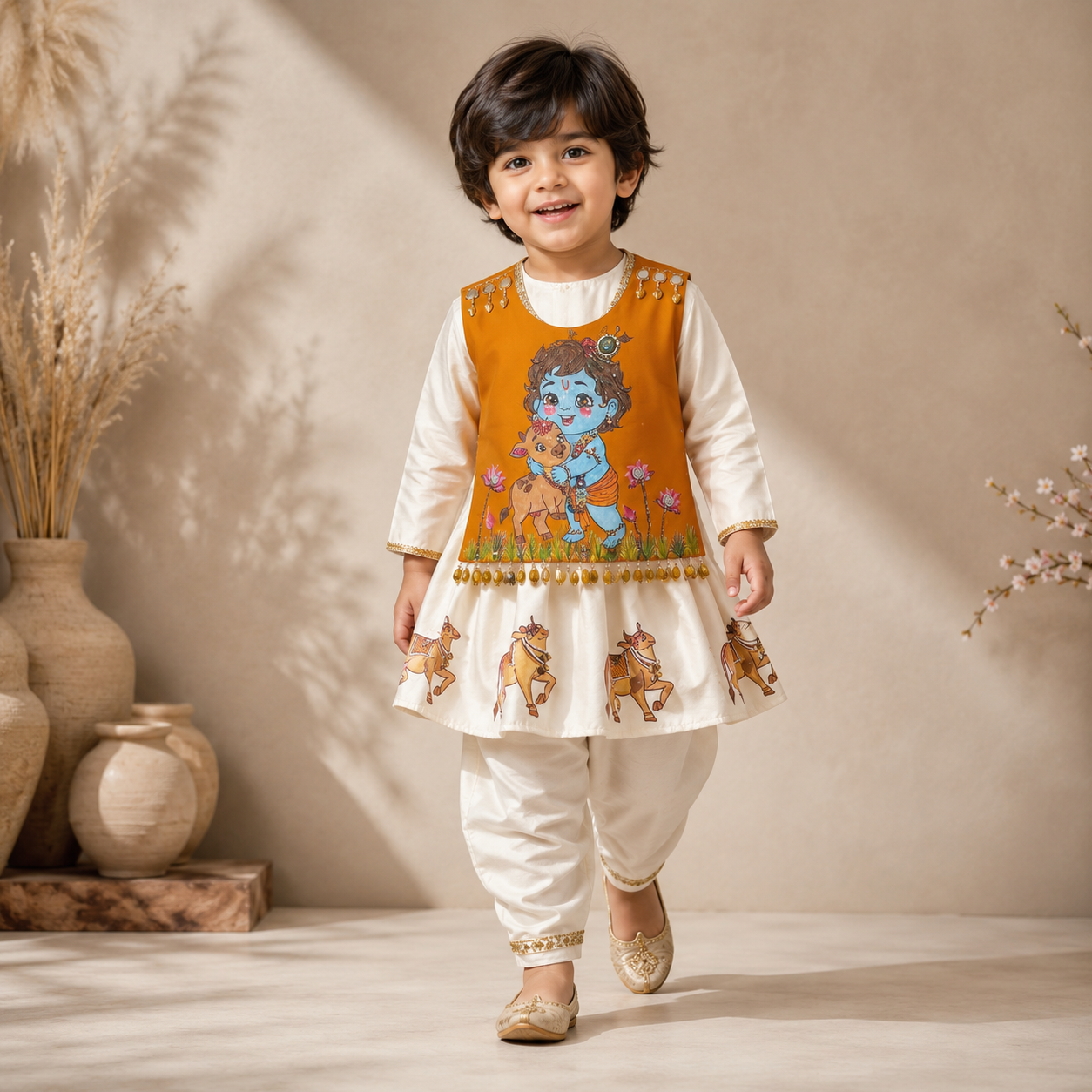Pre Order: Kanha Kunj Dhoti Kurta