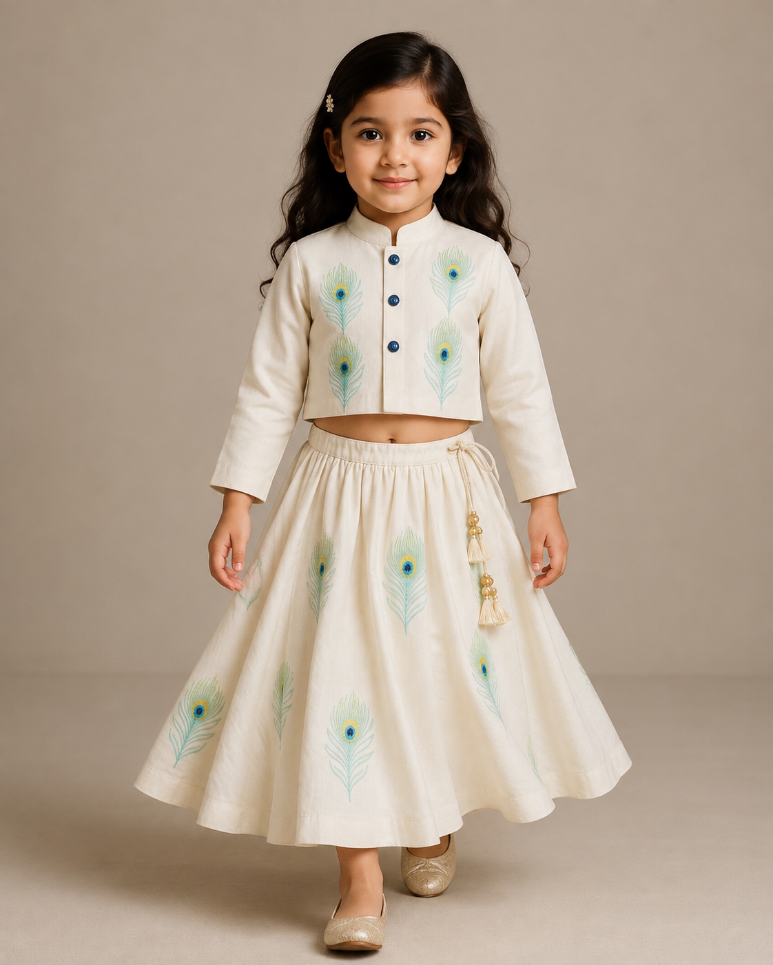 Pre Order: Radha Morpankhi Lehenga Set