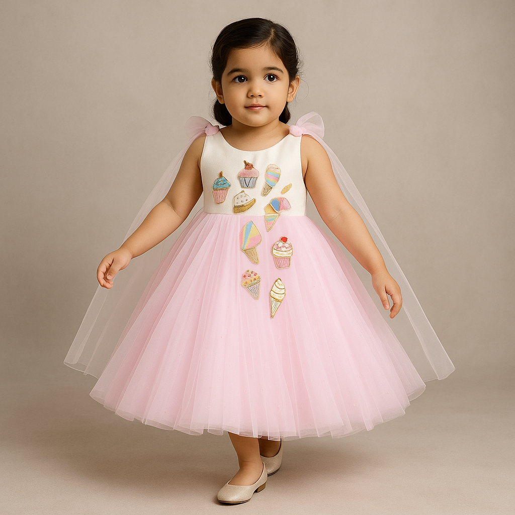 Pre Order: Candies Embroidered And Embellished Dress