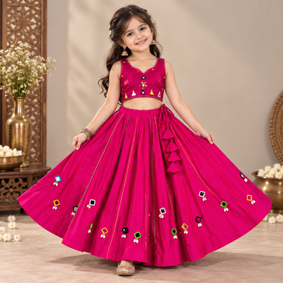 Pre Order : Gulabi Rang Lehenga