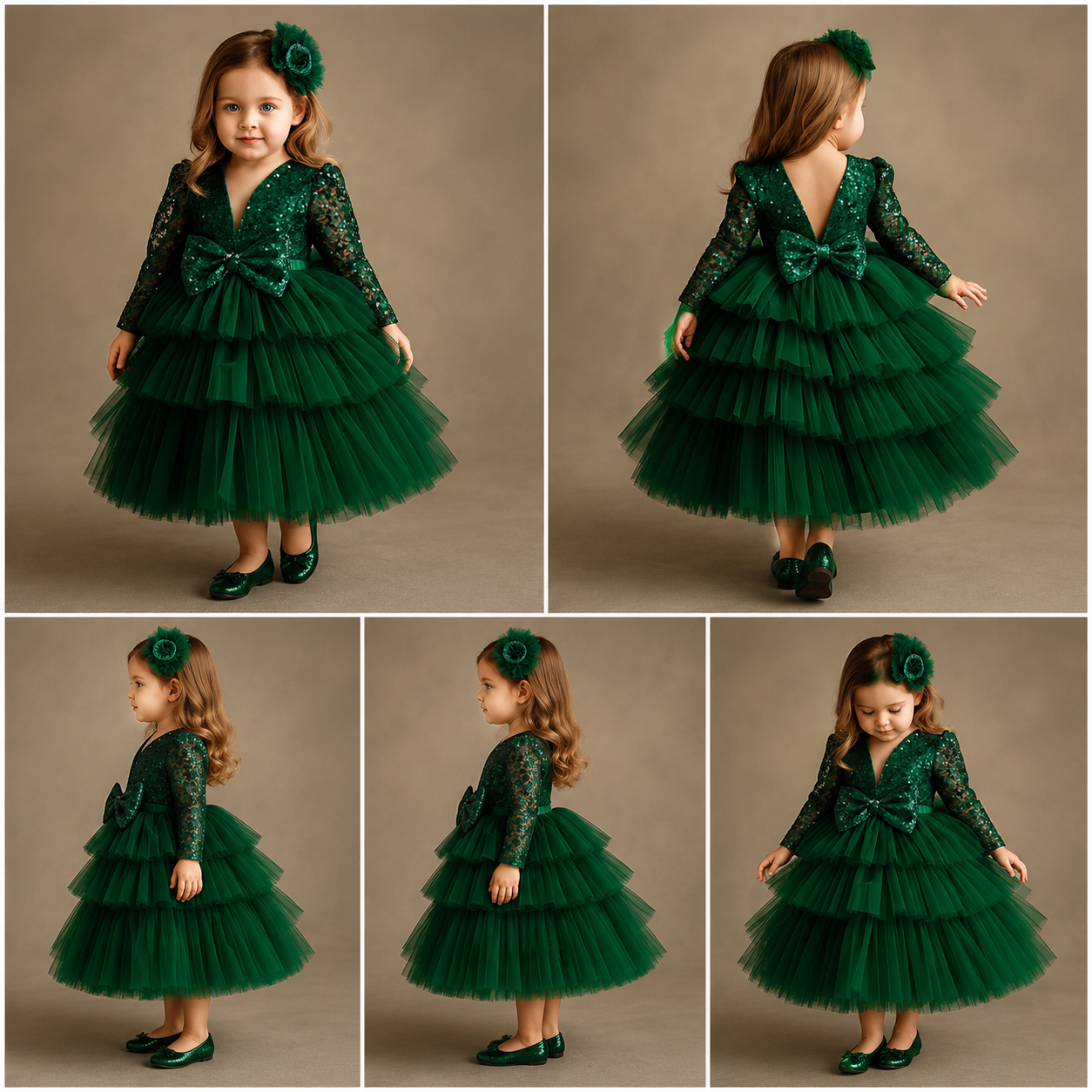 Pre Order: Sequins Beautified Layered Dress