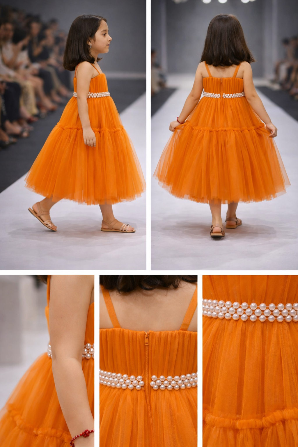 Pre Order: Orange Blossom Party Dress