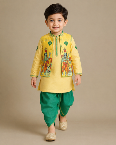 Pre Order: Krishna Madhav Kurta Set
